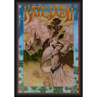  Offert sous licence officielle Kate Bush - Bob Masse - concert - affiche d'art encadrée - 24 po x 36 po - Cadre en bois d'ingénierie robuste avec verre plexi - prêt à être accroché