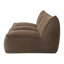 Canapés doubles compressibles, velours côtelé marron 135 cm, canapé compact moderne pour la maison-1067313467