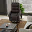 Fauteuil relevable en similicuir gris Bentley-1507999208