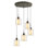 Luminaire suspendu cylindre grappe 5 lumières Pittsfield
