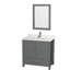 Sheffield 36" Freestanding Single Bathroom Vanity with Quartz Top with 24" Mirror-1676948682-1676971147-1676971152