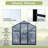 Greenhouse - Polycarbonate Panels And Secure Lock Outdoor Aluminum Rust--115808153