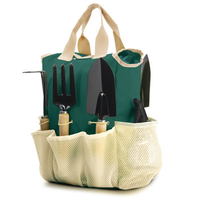 7" 10 Piece Non-slip Rubber Grip and Storage Tote Bag Set