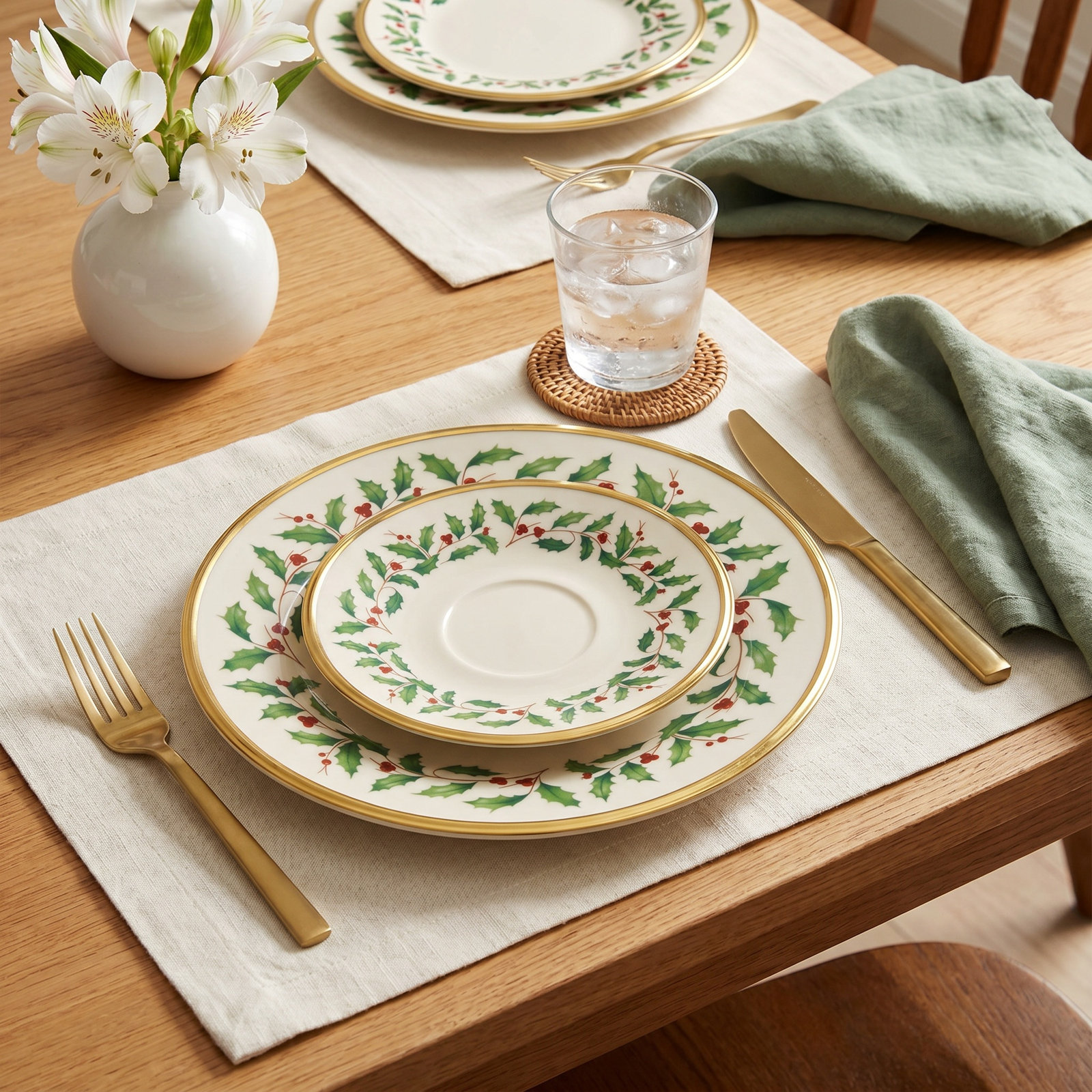 Lenox Holiday 6" Porcelain Saucer