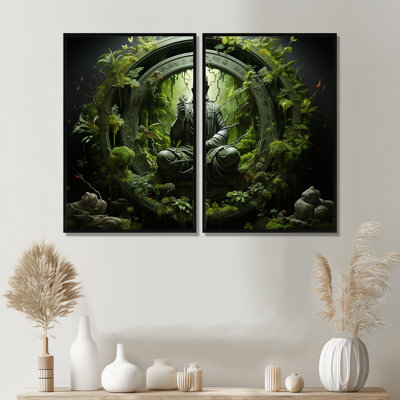 Bouddhisme sacré Mantra I - Bouddhisme, grandes impressions sur toile