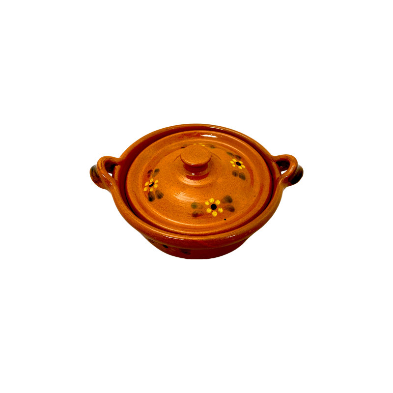Ancient Cookware 1 Quarts Terracotta Round Dutch Oven