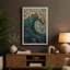 Teal Mosaic Flow Modern - Wrapped Canvas-818685804-818685808