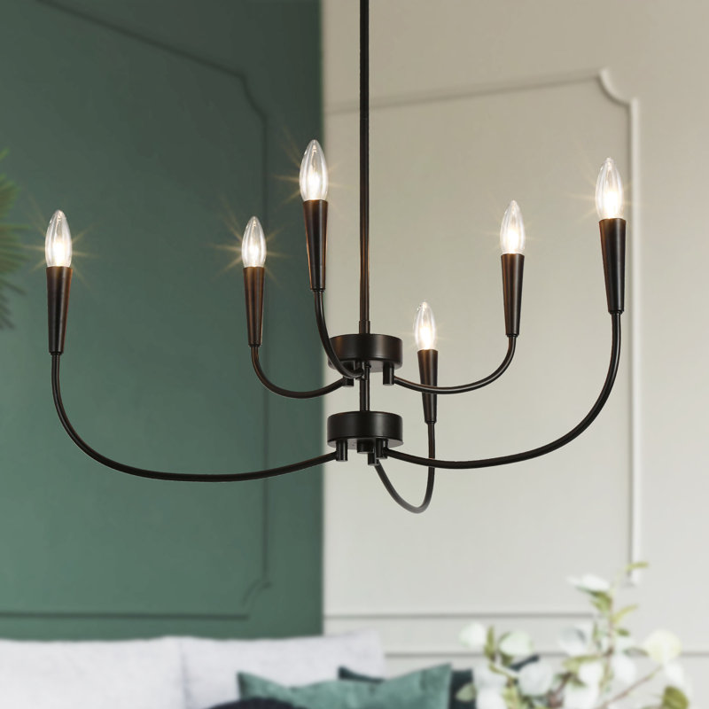 Kaymarie 6 - Light Candle Style Classic / Traditional Chandelier