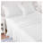 3-Piece Twin Microfiber Sheet Set with Ruffled Hem - Bright White, Wrinkle-Free Bedding with 14-Inch Deep Pocket Fitted Sheet