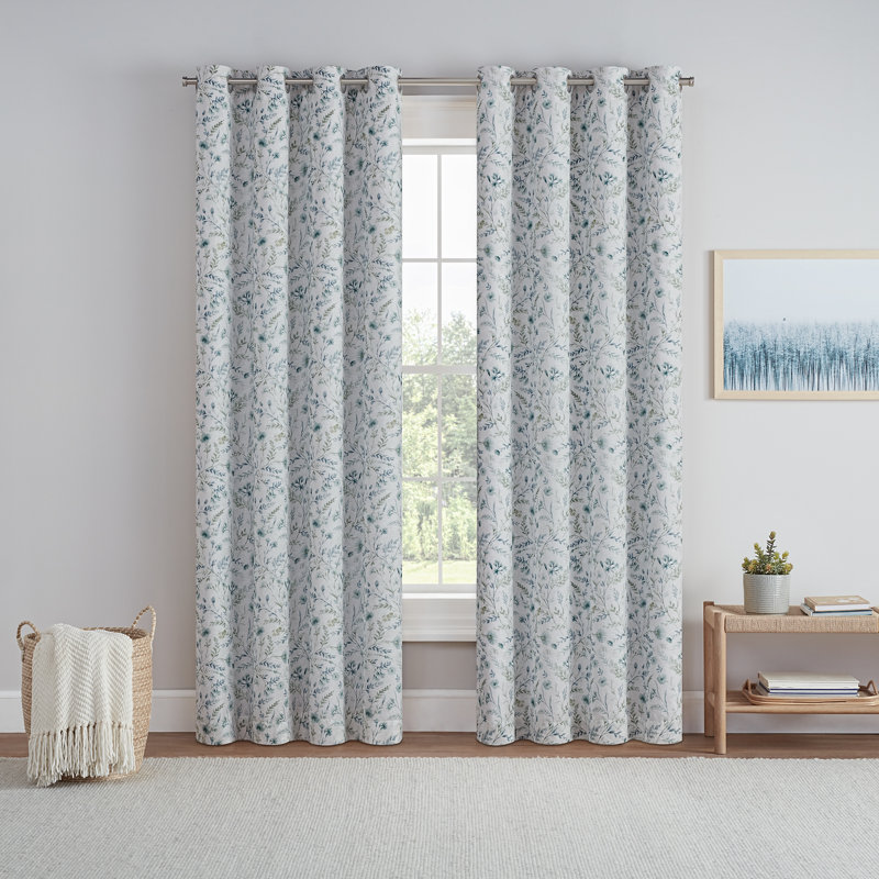 Blackout Sliding Panel Single Panel, Blue, 50" W x 84" L