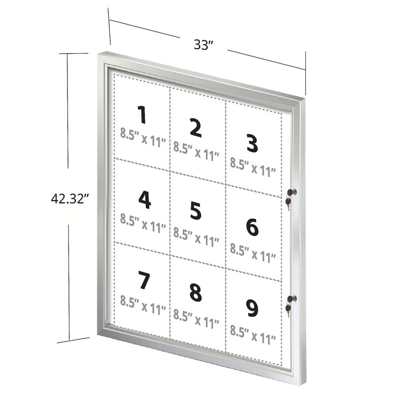 Wall Magnetic Bulletin Board