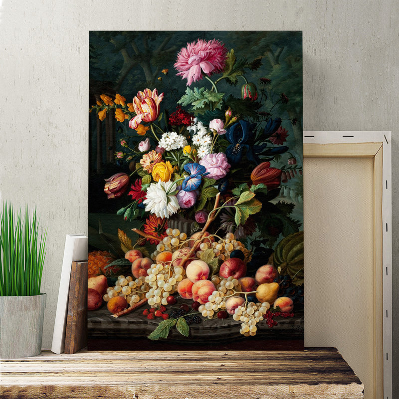 Severin Roesen - Wrapped Canvas Painting, 50cm H x 35cm W
