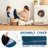 Folding Sofa Bed, 16lbs Convertible Sleeper Chair with Removable Back Pillow & Handle, Portable Fold Out Chair Bed Comfy Floor Sofa Lounge for Living Room, Bedroom, Single, Navy Blue-2103331431