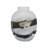 Glass Gray Dented Abstract Vase-739626320