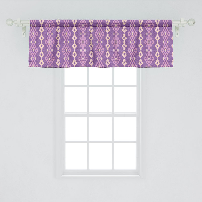 Ensemble de 2 cantonnières mauves Ambesonne, L 54 po x L 12 po