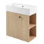 Meuble-lavabo flottant 21,6 po avec lavabo en céramique-1902443758