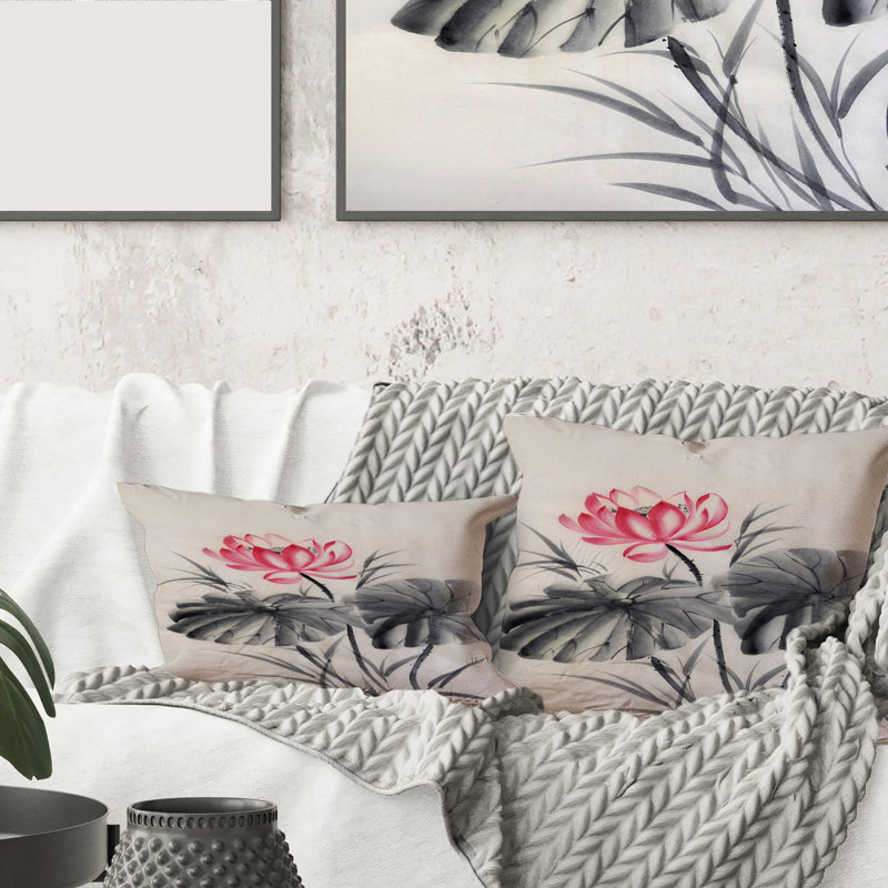Floral Throw Pillow