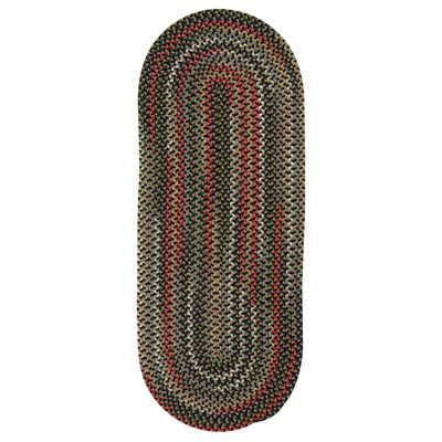 Tapis noir tressé Doliya Wayland