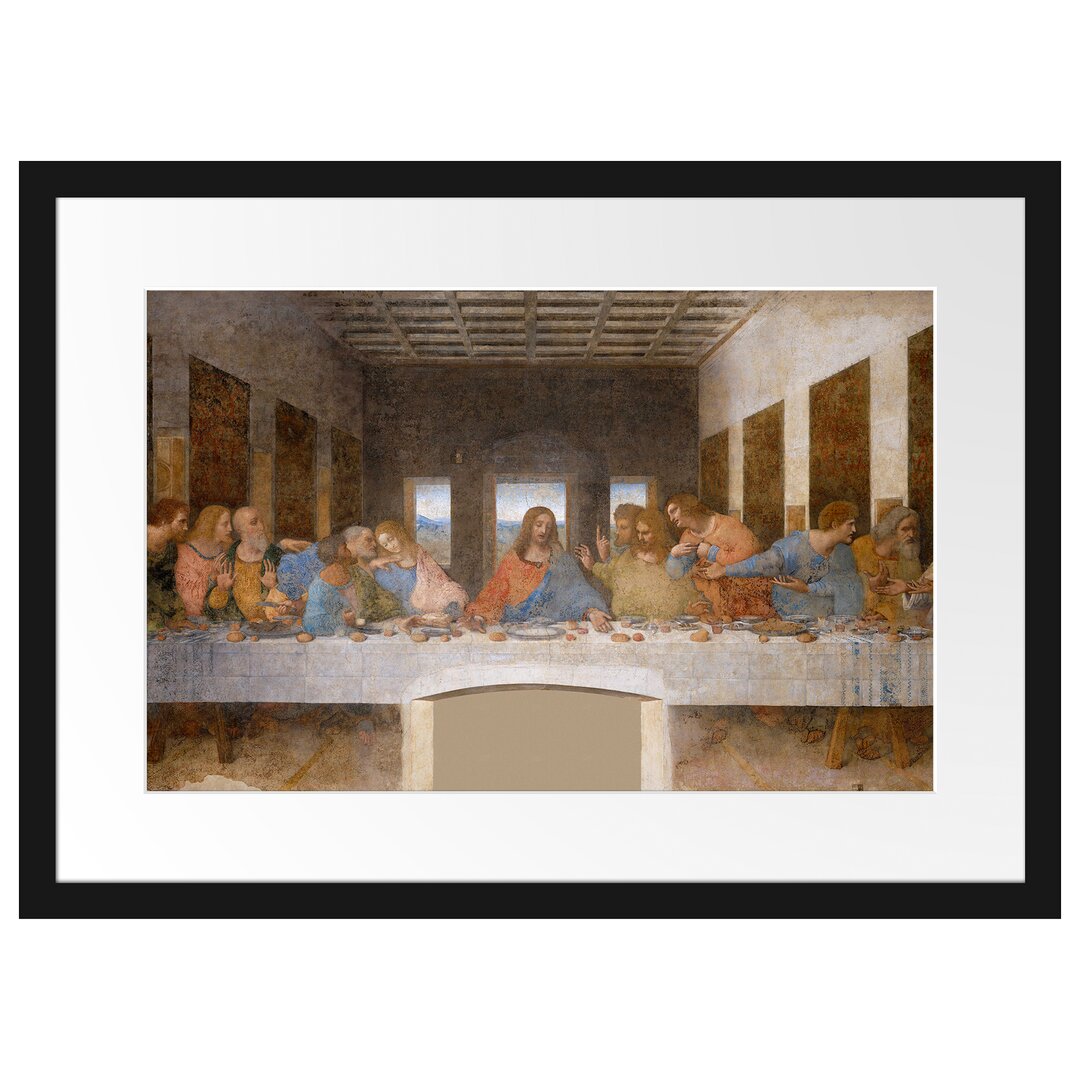 Gerahmtes Poster The Last Supper by Leonardo da Vinci