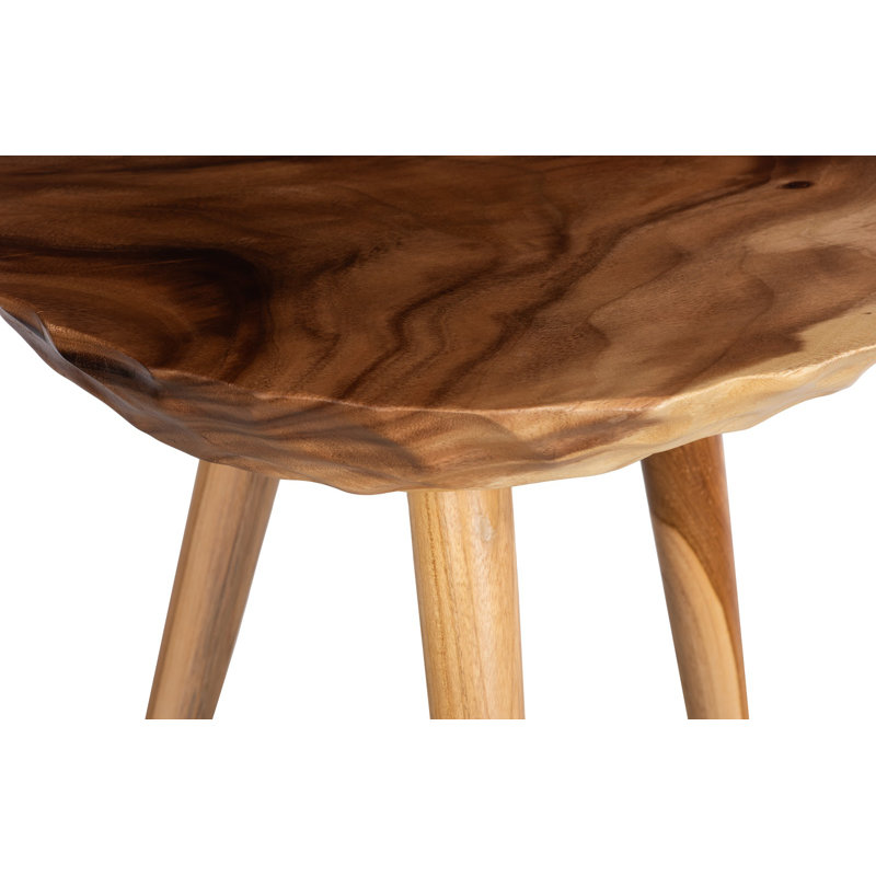 Indent Side Table Natural, 20" H x 22" W x 22" D