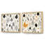 William - ensemble de 2 collages carrés botaniques abstraits-101849579-101849581