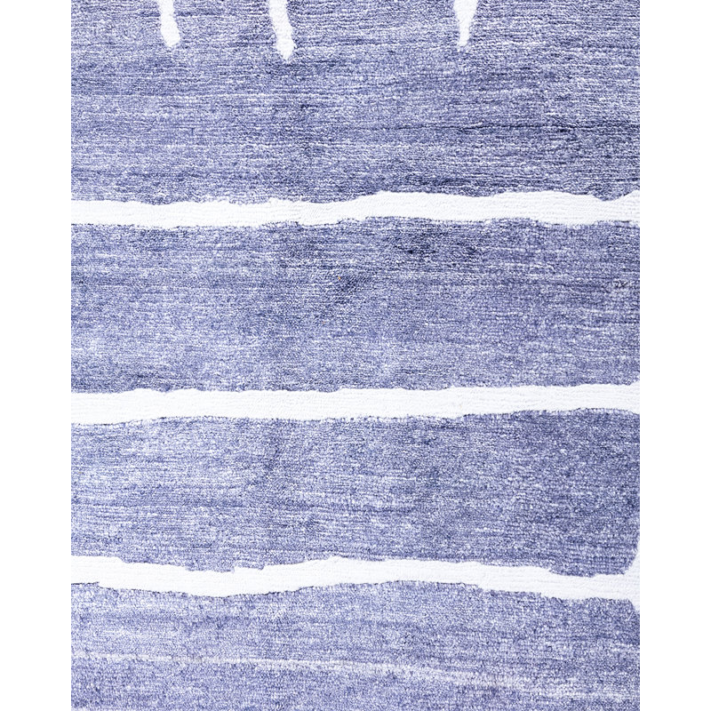 Overdyed One-of-a-Kind Rectangle 9'1" X 12'0" Hand Knotted Area Rug