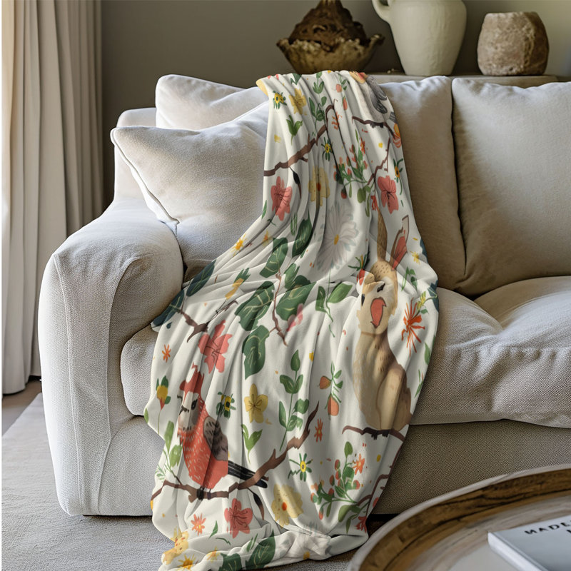 Seasonal Beasts - 1 pièce Sherpa Premium, Grand lit