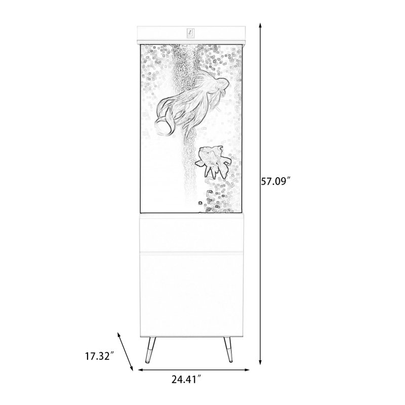 Aquarium 45-55 gallons, 24.41, Black