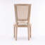 Chaise en lin crème (2). Fabrication en bois massif, chaises ergonomiques et modernes (2). Tissu,