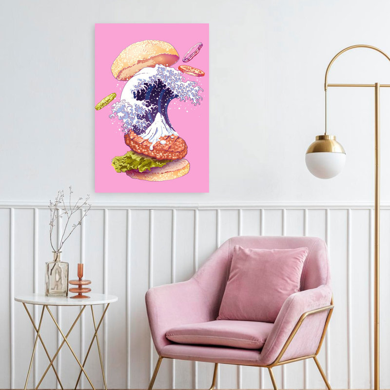 Art contemporain, art mural contemporain, H 24 po x l 16 po