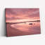 Ensemble de 1 tableau sur toile représentant un coucher de soleil sur la plage-129065742-129065743