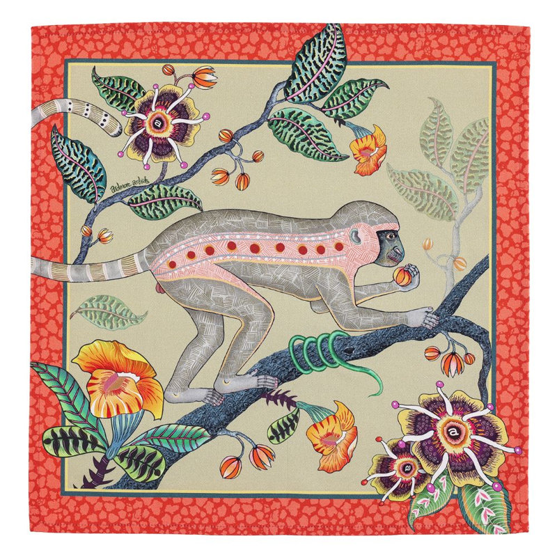 Meandering Monkey Tales Napkins, Delta