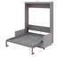Lit escamotable double avec coussin-352963427