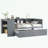 Twin Size Daybed with Trundle, Storage Drawers and Side Shelves-1460002666-1460002668