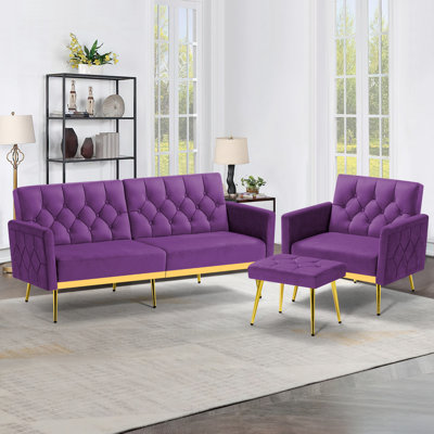 2 - Piece Velvet Living Room Set