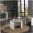 High Gloss Sofa Table with Bottom Shelf