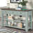 48" Solid Pine Wood Top Console Table, Modern Entryway Sofa Side Table With 3-Storage Drawer And 2 Shelves-459121250