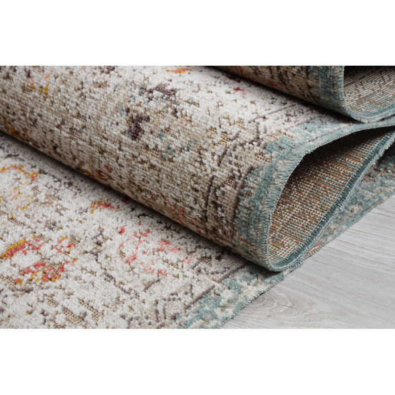 Tapis oriental beige Hamrick, Rectangle 5 pi 2 po x 7 pi 5 po