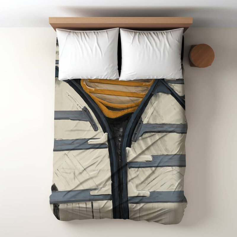 Polyester Sateen Duvet Cover, Beige