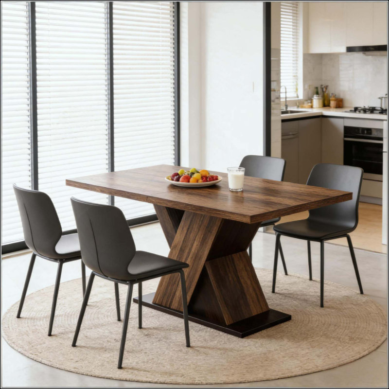 Chic Kitchen Table,Dining Table,X Shaped Design Greeting Table