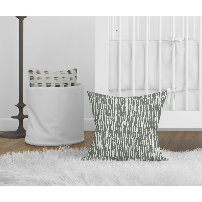 Strands  Throw Pillow, Chimichurri/Green, 26''H x 26''W