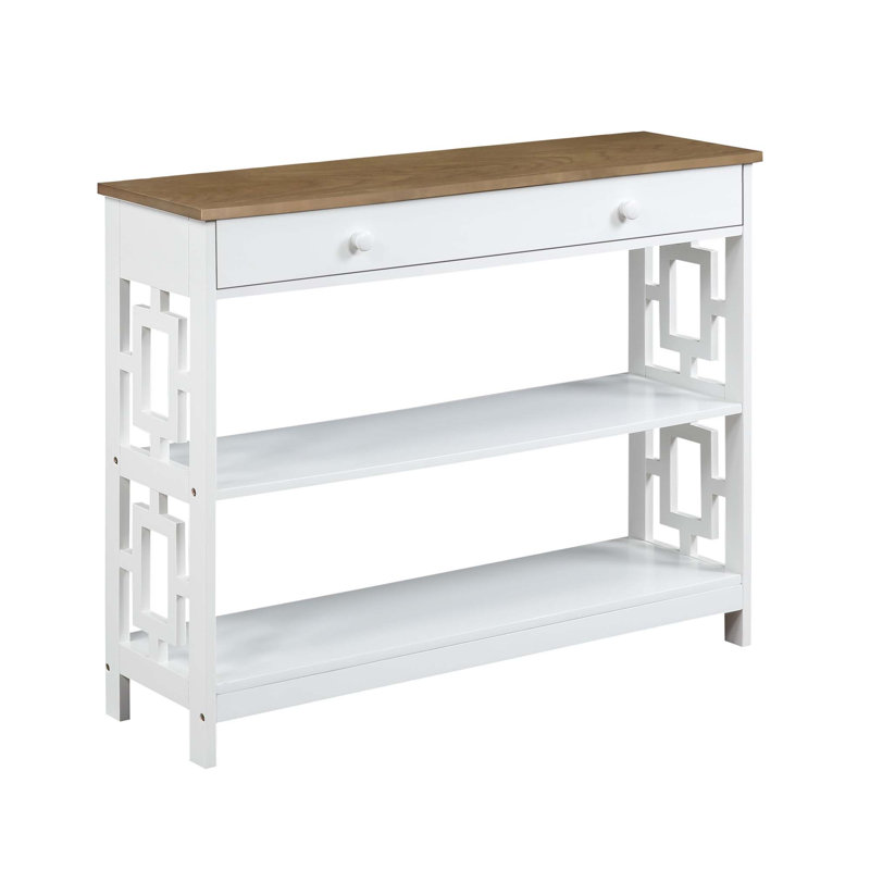 Console 39,5 po Yeprad, Blanc, Blanc, H 31,5 po x l 39,5 po x P 12 po