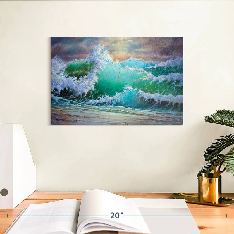Gillard Waves, 8" H x 12" W