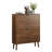Medieval Modern Independent Shoe Cabinet, 31.5-Inch Walnut Shoe Storage Cabinet,, Fence Shoe Cabinet With 2 Flip Drawers, Suitable For Corridors And Entrances-981327486