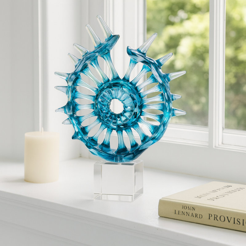 Sculpture en spirale abstraite Bixler