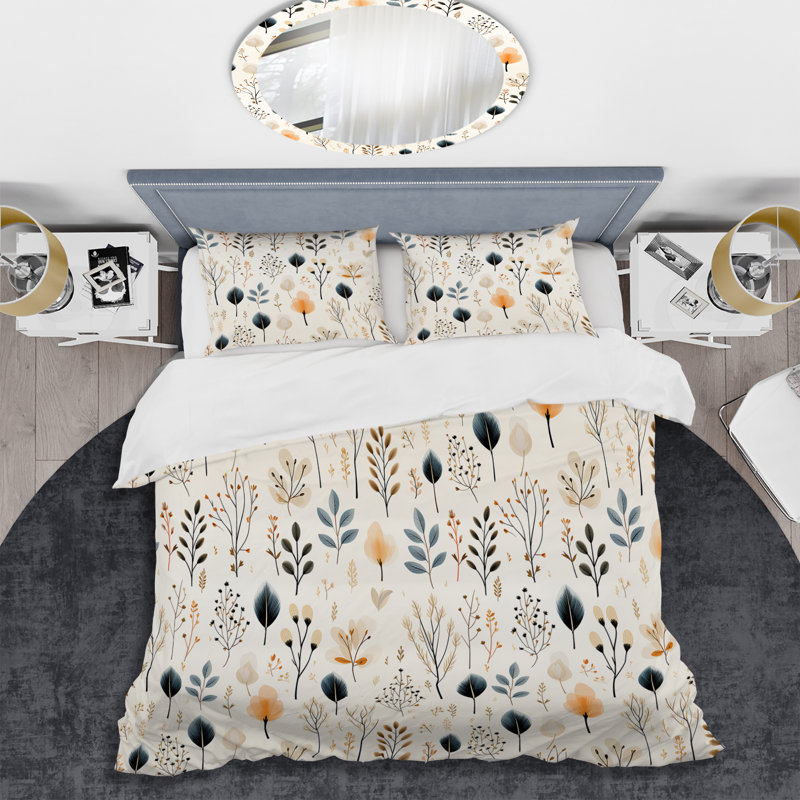 Literie Minimalist Nature II, Housse de couette simple + 1 taie décorative stan