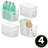 mDesign Deep Plastic Bathroom Storage Bin with Handles, 10" Long-90631348-90631351