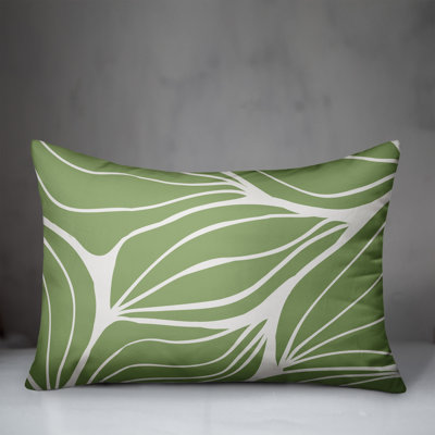 Floral Outdoor Reversible Throw Pillow