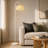 63" Arched/Arc Rattan Floor Lamp With Adjustable Lamp Head.
