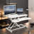 Adjustable Metal Base Standing Desk Converter-560786694